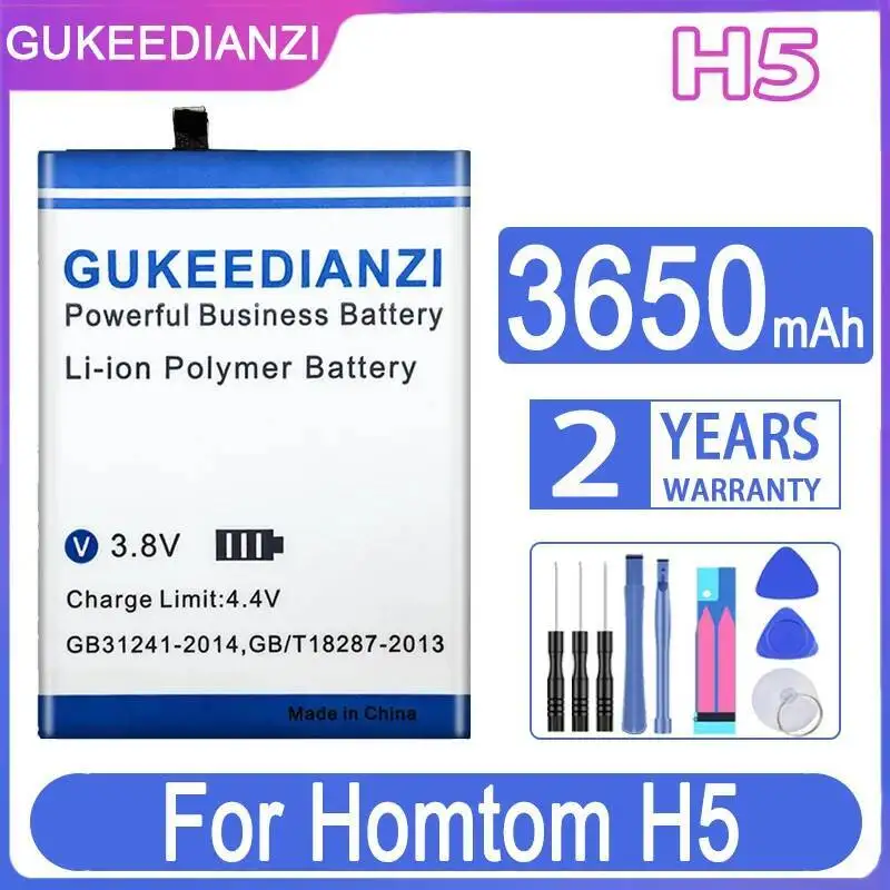 

Аккумулятор мобильного телефона 3650 мАч для высокой производительности Homtom H5