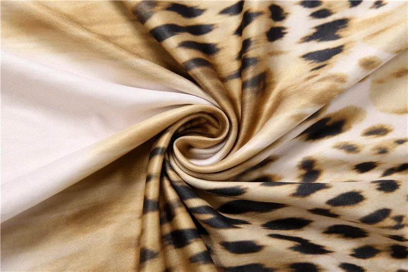 Sisterlinda Damen Langes Kleid mit Leopardenmuster, Trendiges Sexy Mode-Schnürkleid mit Neckholder, Rückenfreies Design, Tailliert, Rüschensaum, Elegantes Vestido – Detail 10