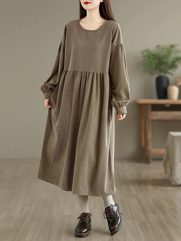 Retro veludo longo dr feminino solto encaixe emagrecimento drapey redondo ne lanterna sve thi tira veludo outono inverno dr