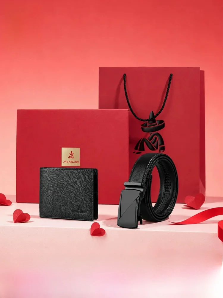 father's-day-gift-genuine-leather-belt-short-wallet-box-set-men's-automatic-buckle-leather-belt-synthetic-leather-interior