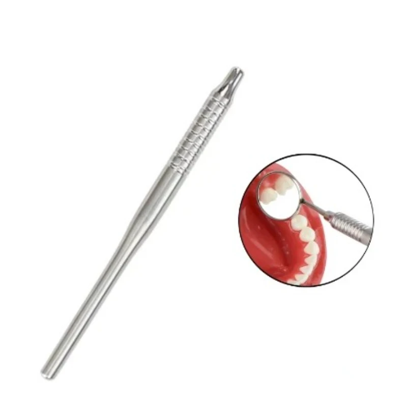 Dental Mouth Mirror Handle Oral Stainless Steel Extension Handle Dentistry Tools