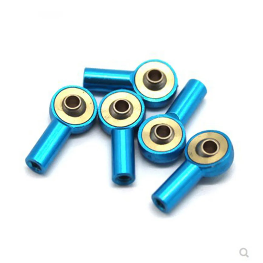 10 Pcs M2 Metalen Bal Hoofd Gesp Linkage Trekstang Spoorstangeind Bal Hoofd Connector Voor Afstandsbediening Boten model Speelgoed Diy Onderdelen