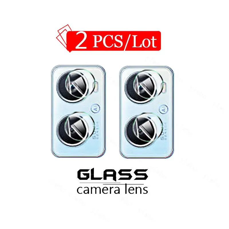 2PCS Camera Lens for Oppo A96 Screen Protectors Tempered Glass on For Oppo A97 A77 A76 A57s A57e A55s A53 A53s A17 A16e Lentes