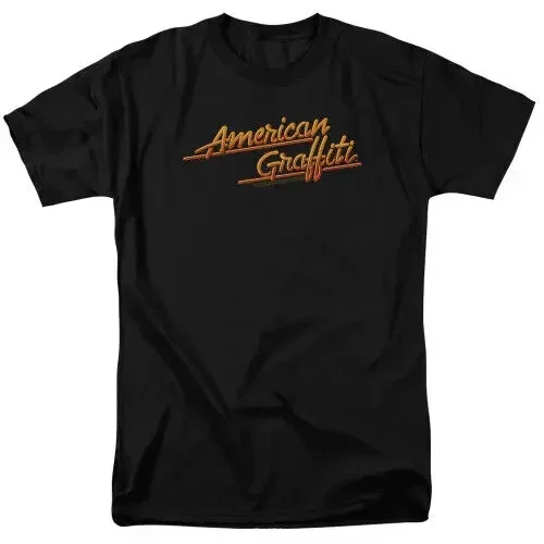 

American Graffiti Neon Logo Adult 18/1 T-Shirt Black