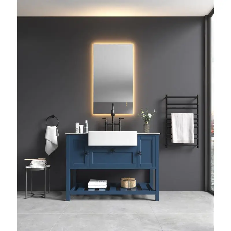 

42"x24" LED Bathroom Vanity Mirror, Wall-Mount, Anti-Fog, Memory Function, Large Adjustable Backlit Design