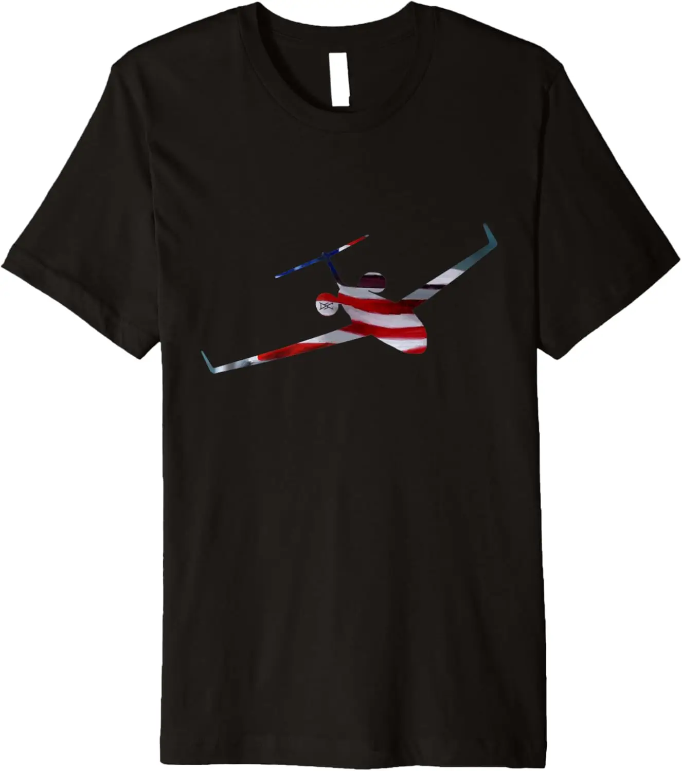 

Gulfstream GV American Flag Silhouette Premium Motorcycle T-Shirt Motorcycle
