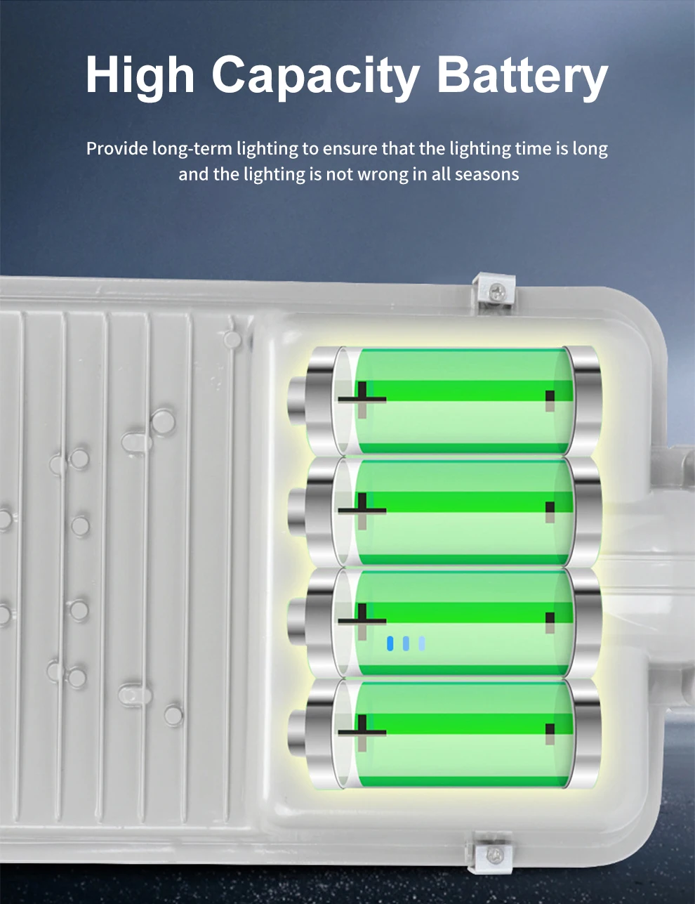 300W Solar-Straßenleuchte für den Außenbereich, superhelle, hocheffiziente Solarpanele, Fernbedienung, wasserdicht, IP67, für öffentliche Bereiche – Detail 5