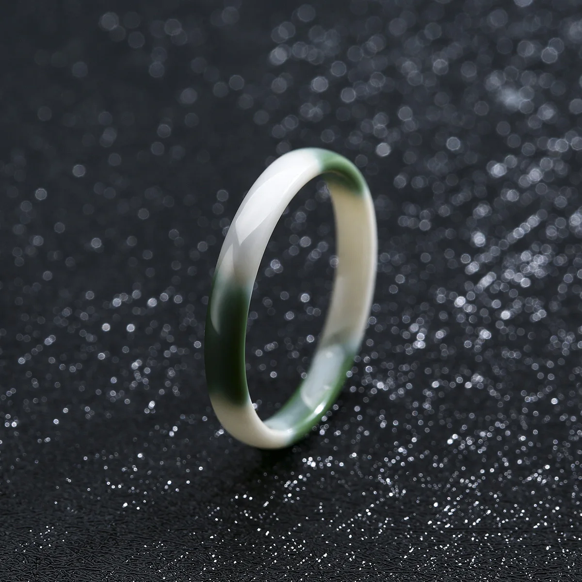 3mm Thin Stackable Ceramic Ring, Minimalist Wedding Band