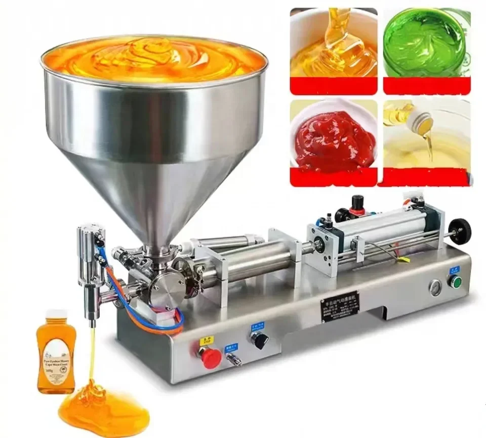 pneumaticice cream water liquid honey juice sauce soft drink tomato water bottle liquid paste filling machine