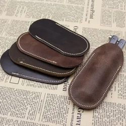 Butterfly Knife Pocket Holders,PU Leather Knife Sheath Carrying Knives Cover Sheath Pocket EDC Camping Outdoor Tool Cuchillo