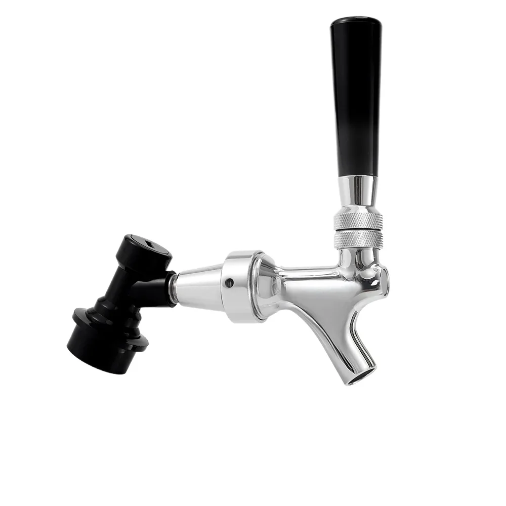 

Регулируемый кран для разливного пива с жидким шариковым замком, отключение хромированного покрытия, контроль потока, кран для пива Homebrew Kegerator