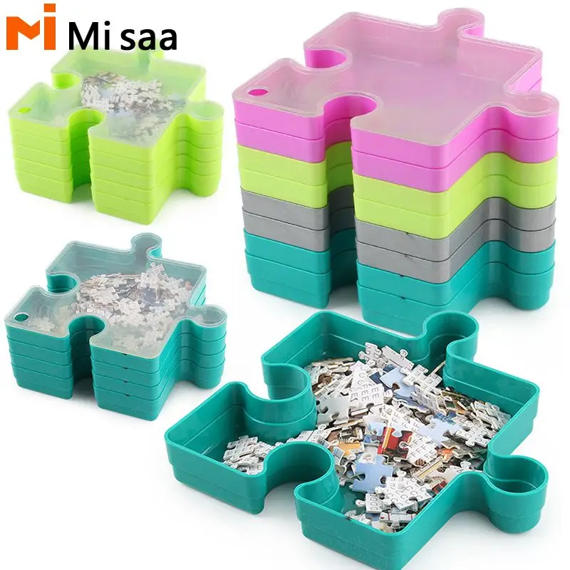 6-layerPuzzle Storage Box With Transparent Cover3D Puzzle Splicing Sorting Organizer Multifunctional Puzzle Storag Tool