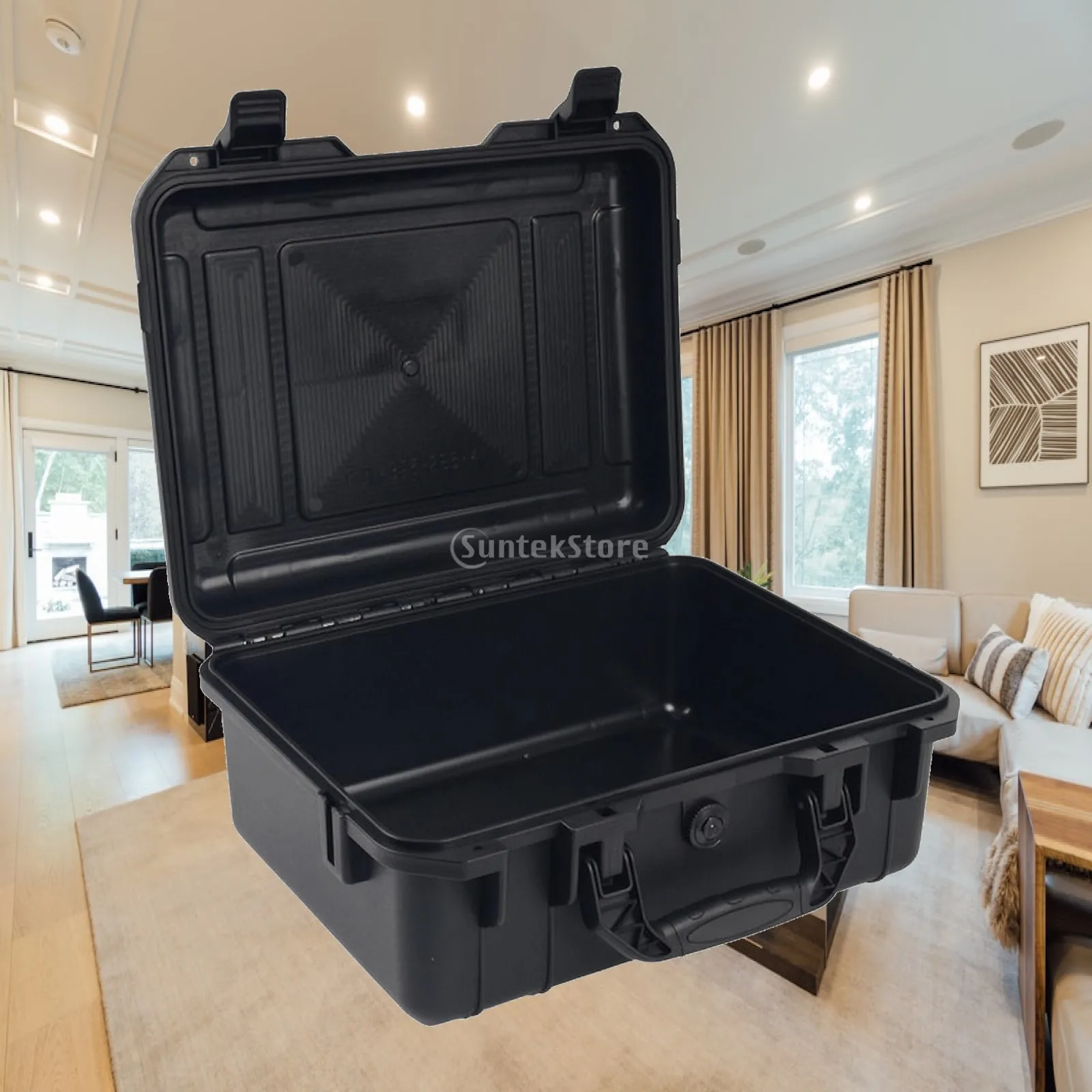 Reliable Waterproof Equipment Box with Double Snap Locks for Instruments and Daily Gear Storage