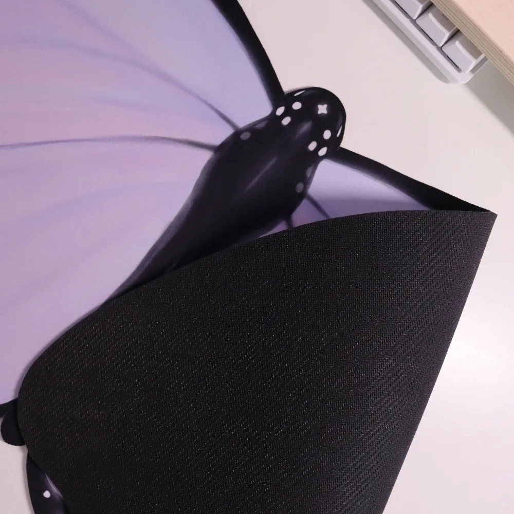 Anti Slip Butterfly Shape Butterfly Deskmat Wear-resistant Anti Slip Laptop Desk Mat Desk Protector Office