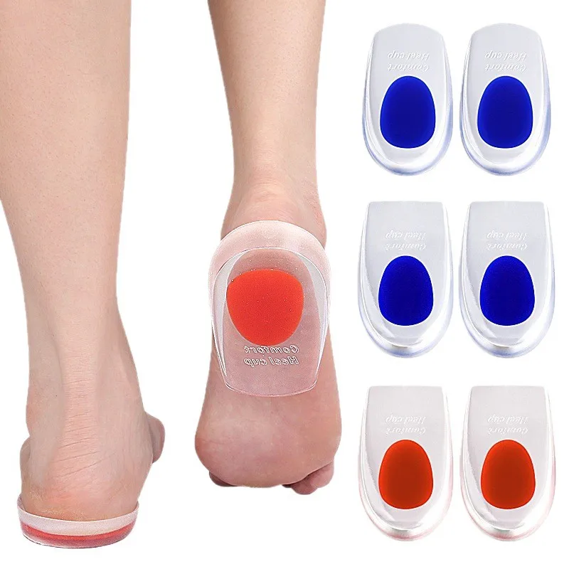 Invisible Silicone Heel Grips Clear Self Adhesive U‑Shape Shoe Pads Shock Absorbing Heel Cushions for Womens Foot Comfort