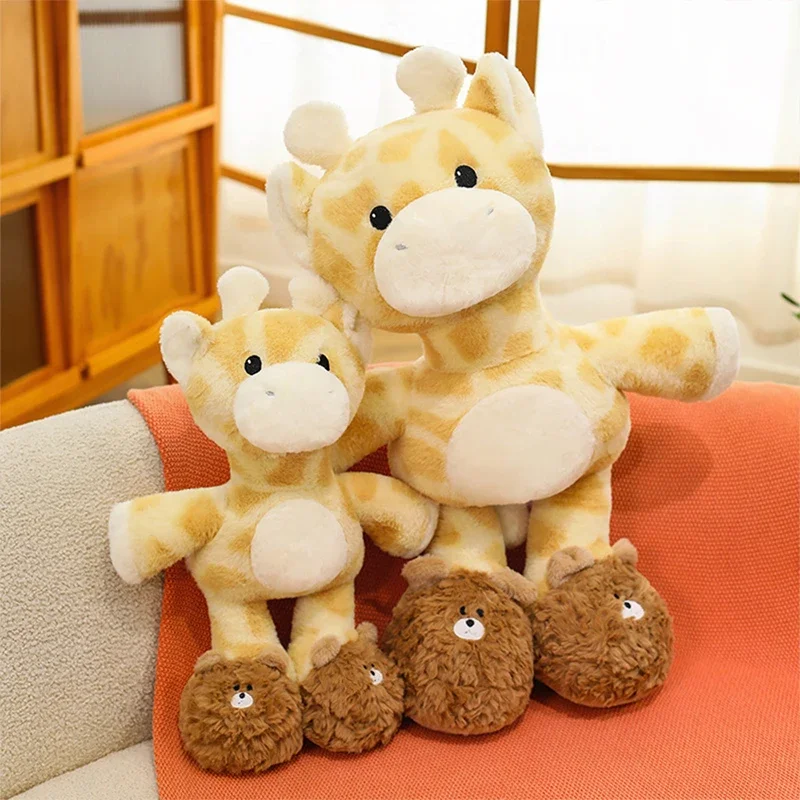 

Kawaii Plush Stuffed Giraffe Toy Soft Cuddly Cartoon Rabbit Fur Baby Kids Birthday Present Adorable Filled Doll For Children