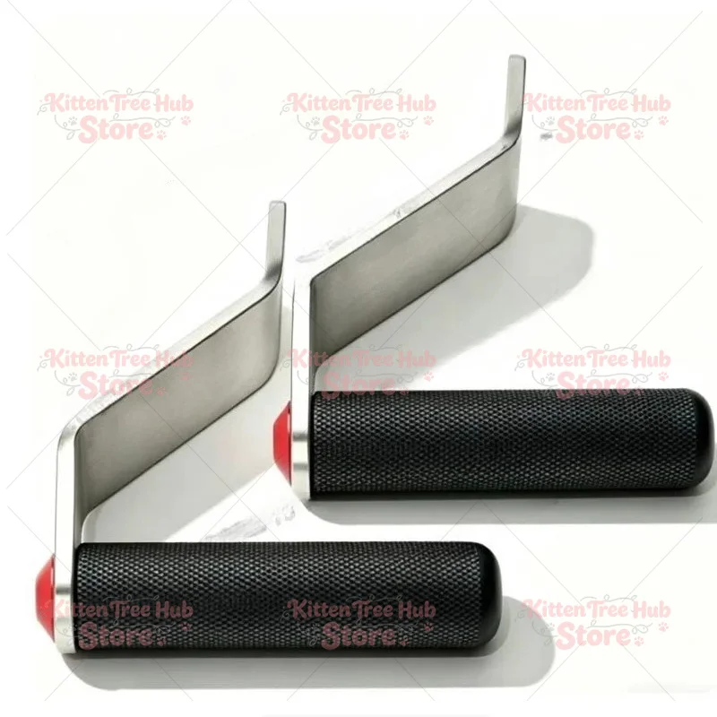 L-Shaped Cable Machine Handles Pair Single-Hand Lat Pull down Fitness Training Accessories for Gym