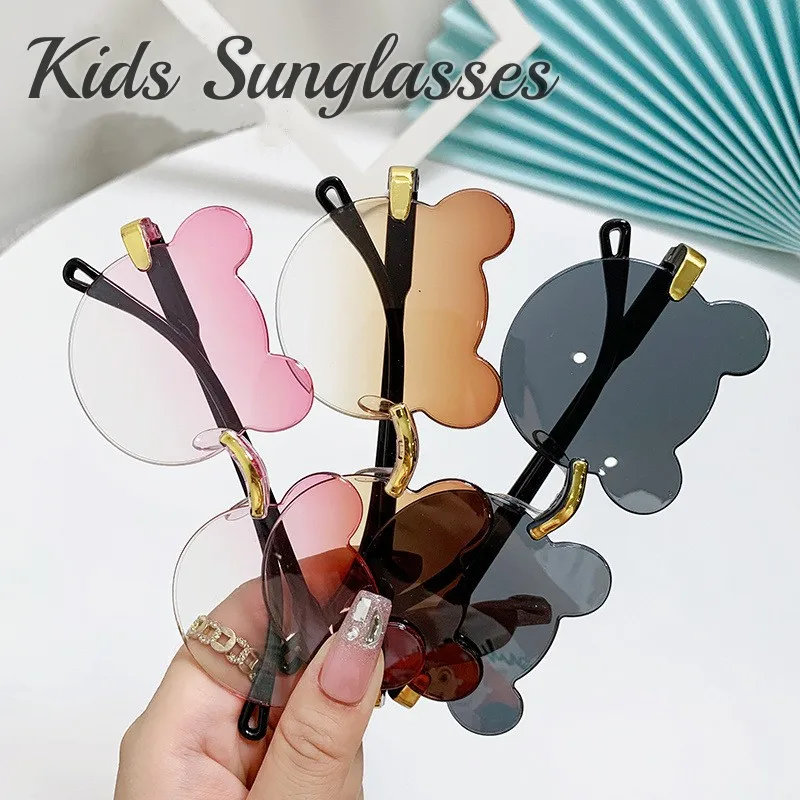 

NEW Style Children Sunglasses Vintage Round Frame UV400 Sun Glasses Outdoor Cartoon Boys Girls Travel Eye Protection Eyewear