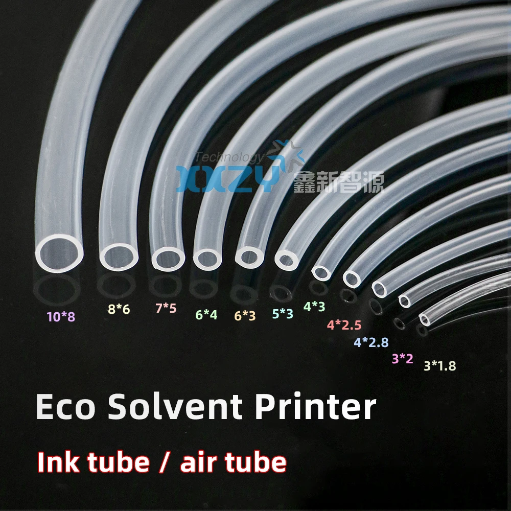 10M Inkjet Printer Ink Tube Eco Solvent Printer Air Pipe Single Line Transparent Hose 4*3mm 6*4mm