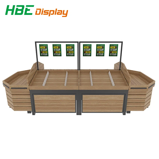 Custom.New Modern Luxury Design Heavy Duty Multi Layer Supermarket Display Shelf Vegetable Fruit Rack