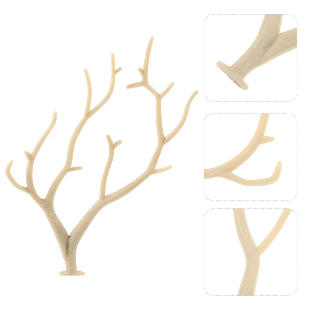 

6pcs Artificial Dried Antler Tree Branches For Christmas Wedding Party Decoration Fake Antlers Home Diy Craft Beige