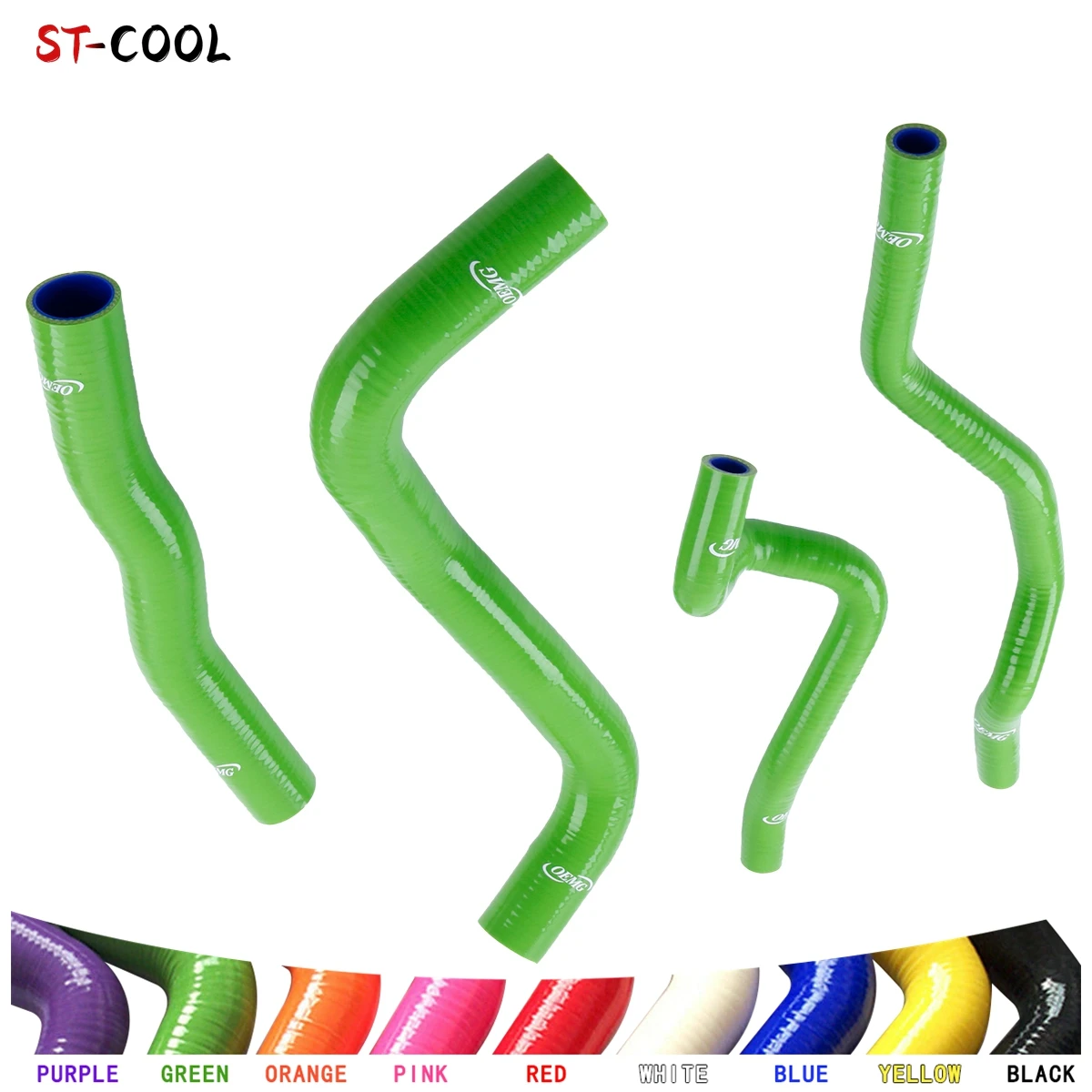 For 1994-2001 Mitsubishi FTO 2.0 DE3A 6A12 Automatic Transmission 1995 1996 1997 1998 Radiator Silicone Hoses Kit 4Pcs 10 Colors