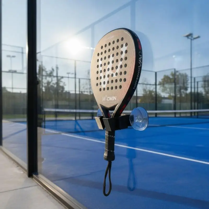 New 1Pcs Badminton Racket Holder Plastic Wall Hook Wall Mounted Racket Holder Tennis Racket Storage Rack Vertical Display Stand