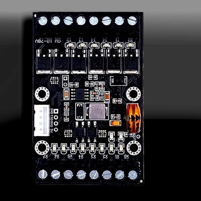 FX1N-14MT PLC Industrial Control Board PLC Module Analog Input / Output With Guide Rail Delay Relay Module