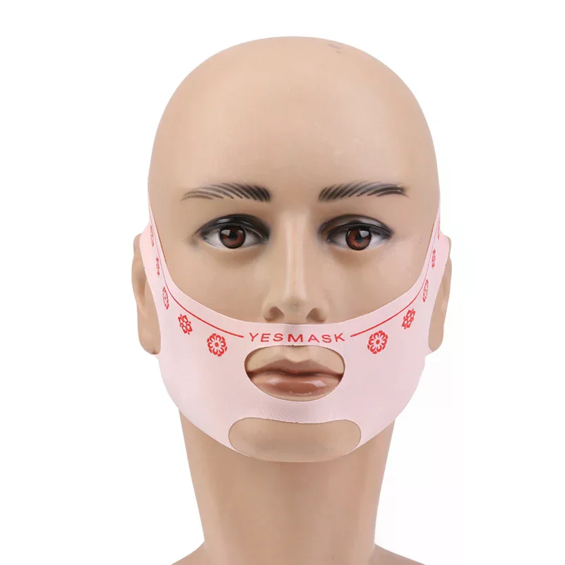 Vendaje adelgazante para mejillas y barbilla, máscara de levantamiento de línea en V en forma de V, correa antiarrugas para levantamiento facial, máscara para dormir, belleza y salud