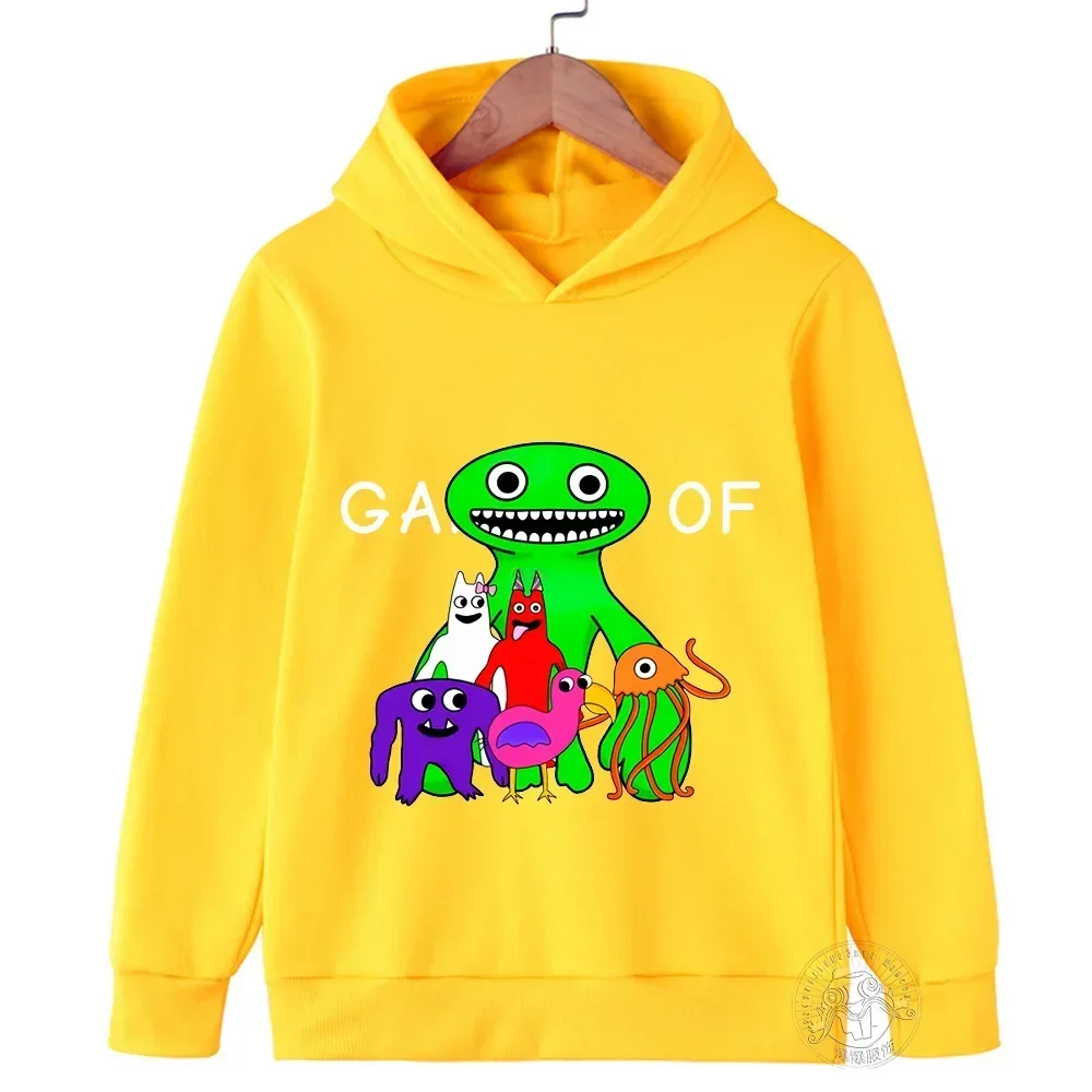 2024 New Gardens or Bans Hoodie Kids Graphic Sweatshirts Baby Girls Casual Long Sleeve Coats Boys Clothes Pullovers Baby Tops