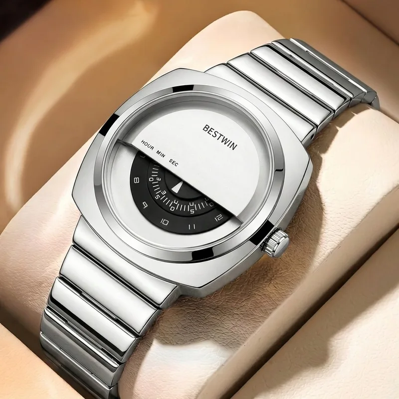 Stylish Cool Quartz Men's Wristwatches Durable Casual Business Fashion Quartz Male Watches For Daily Wear Accessory Boy Gifts