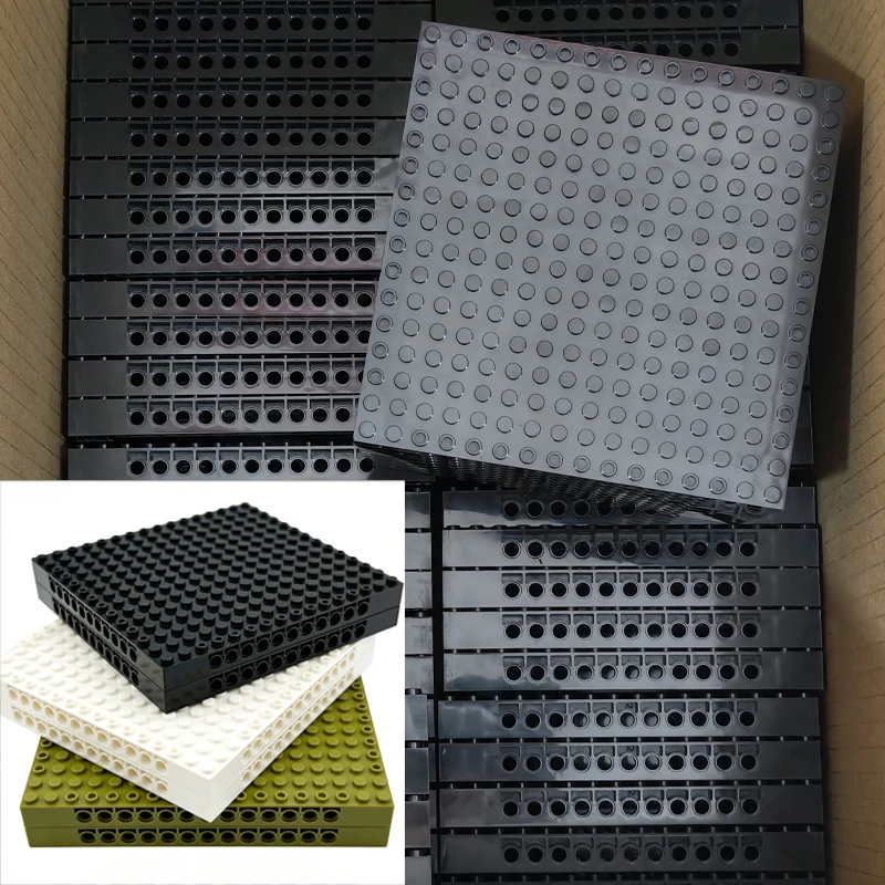 In Stock 65803 Pixel Art Building Block Bottom Plate Brick 16X16 Baseplate Part Compatible 98138 Pixel Small Particles Toy Gift