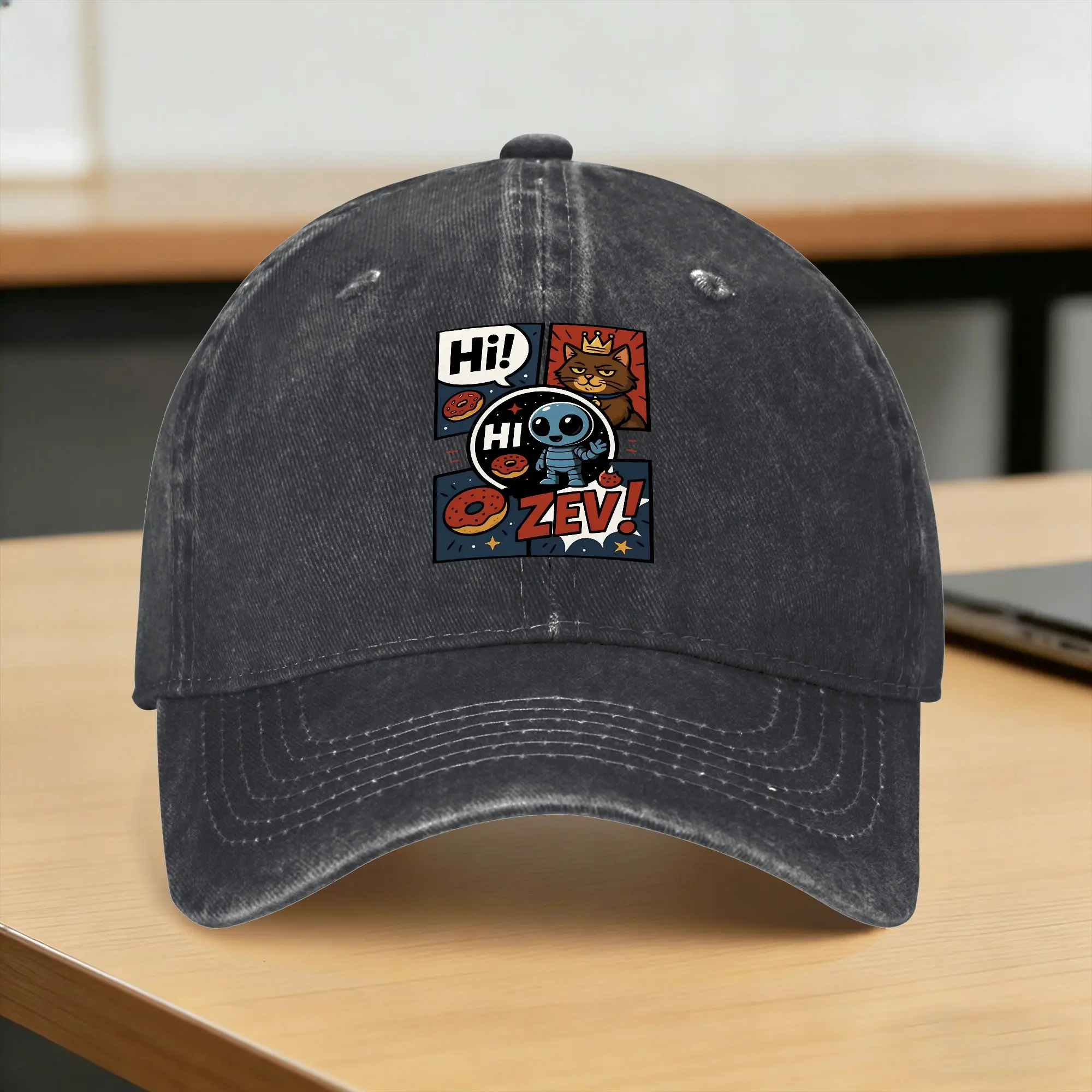 Washed Baseball Cap Dungeon Crawler Carl Summer Hip Hop Hats For Unisex-Teens Hi Zev Fashion Hunting Camping Sun Baseball Caps