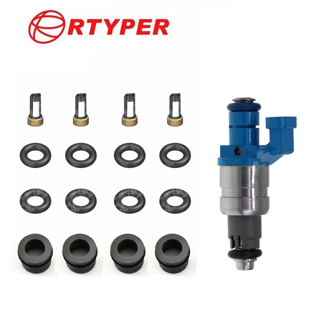 

4 Sets Injector Repair Kits Micro Filter Oring For 12790827 12801656 12801655 Saab GM 2.0T