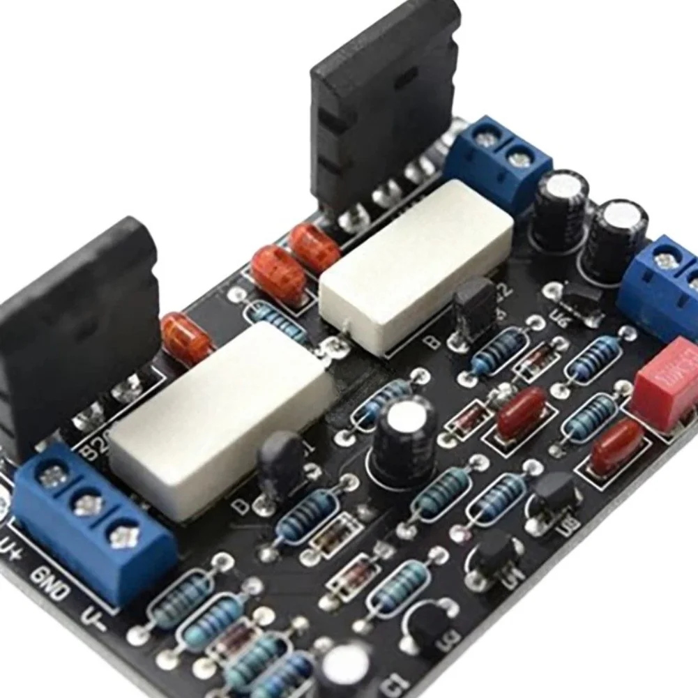 100W For Amplifier Board Featuring 2SC5200 and 2SA1943 Transistors for Audio Hobbyists Seeking Stable and Repeatable Performance