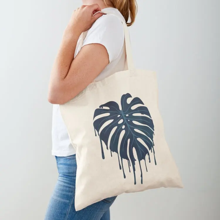 Monstera Melt (in Green) Tote Bag Lady bags shopper bag women canvas Women's bags handbag