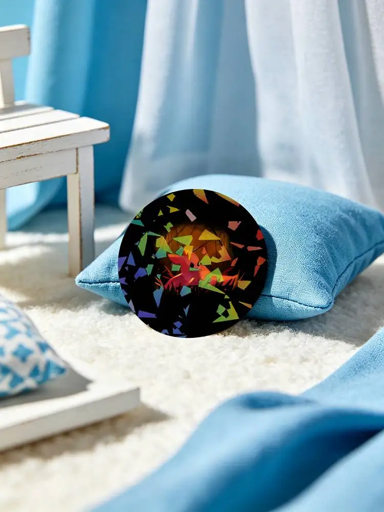 Game Rain World Round Badge Lapel Pins for Backpacks Briefcase Laser Brooch Clothes Gifts - view 6