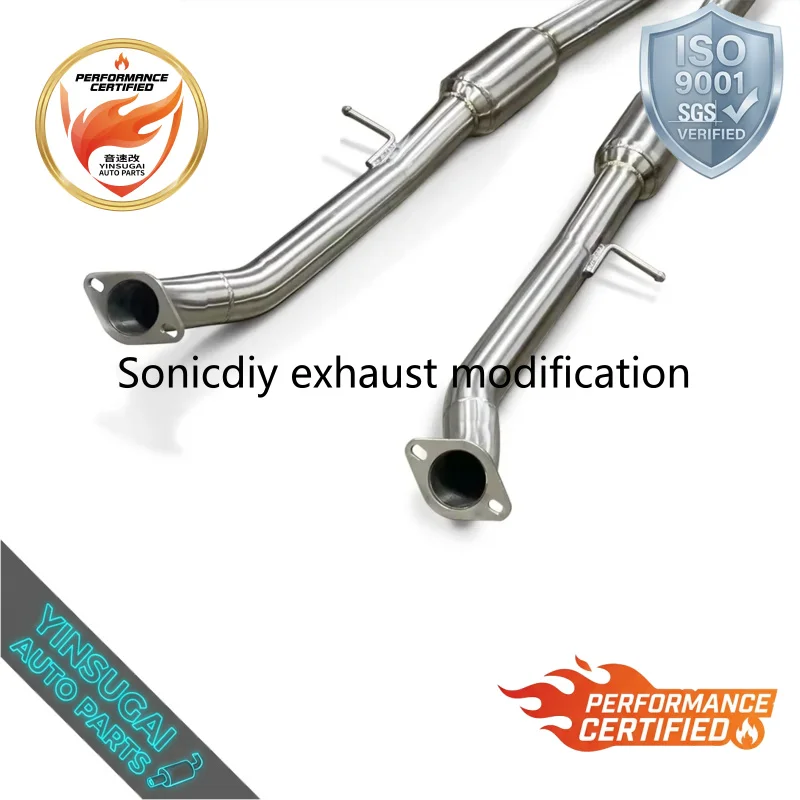 Cuski 3.0T Stainless Steel High Performance Resonated Mid Exhaust Muffler for Nissan 400Z 2021-2023