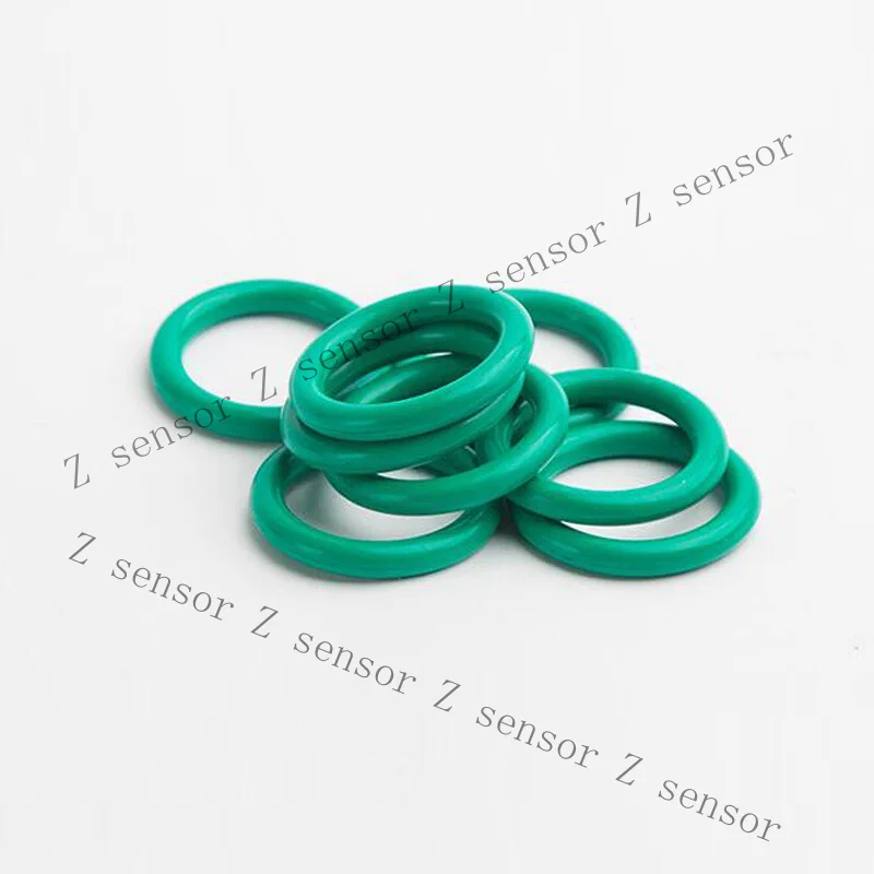 Z+ 2.2mm(OD=8~22) High Temp Green Fluorine Rubber O-Ring Gasket Oil Sealing Washer