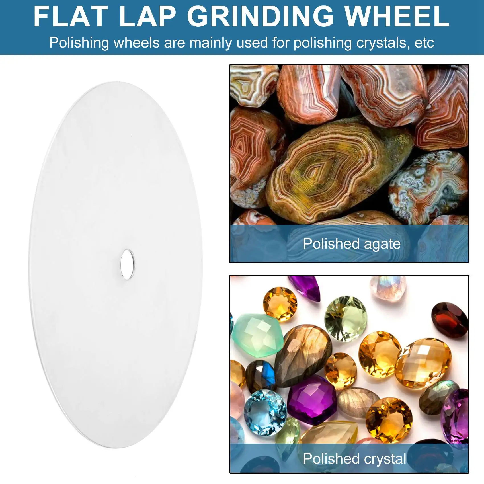 

AEE4-4 шт. полировальный диск 600 800 1200 3000 зернистость 6 дюймов плоский шлифовальный круг притирка шлифовальный диск инструмент