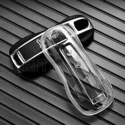 Funda transparente de TPU para mando a distancia, carcasa de alta calidad para Porsche Cayenne Panamera 911 992 Series 2017-2020