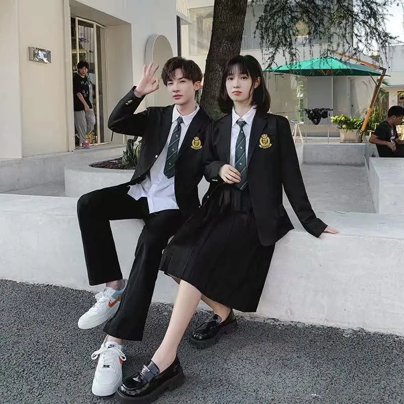 

College Sle Autumn Class orm Junior High School Suit S Size Ladies Faion Student Outfit Workwear orm Set