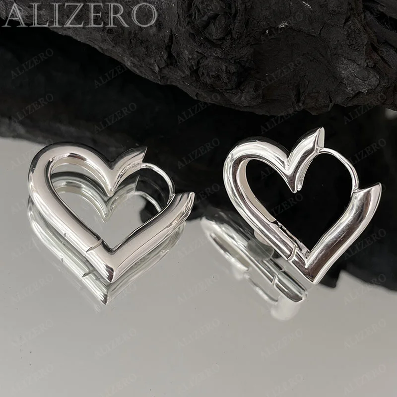 925 Sterling Silver Luxury Hearts Hoop Earrings for Women Charms Original Designer Party Wedding Jewelry Gifts