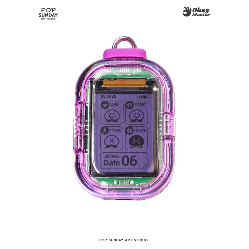 POPSUNDAY 브로케이드 가방 펜던트 인기 일요일 OK 부적 사이버 운세 형이상학 행운의 부적 마스터 오케이 포춘 선물