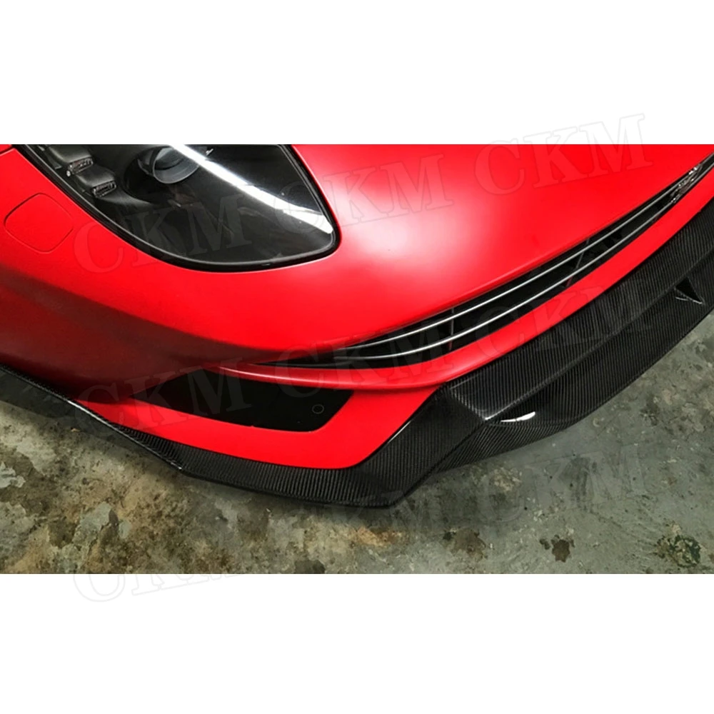 

Carbon Fiber Front Lip Spoiler Case For Ferrari F12 Berlinetta 2013-2016 FRP Head Chin Bumper Guard Car Styling Body Kit