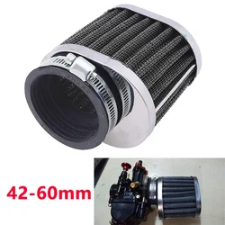 42-60mm Universal Motorcycle Air Filter Intake Air Cleaner for Honda Yamaha BMW Suzuki Moto Dirt Bike Scooter Air Filter Cleaner