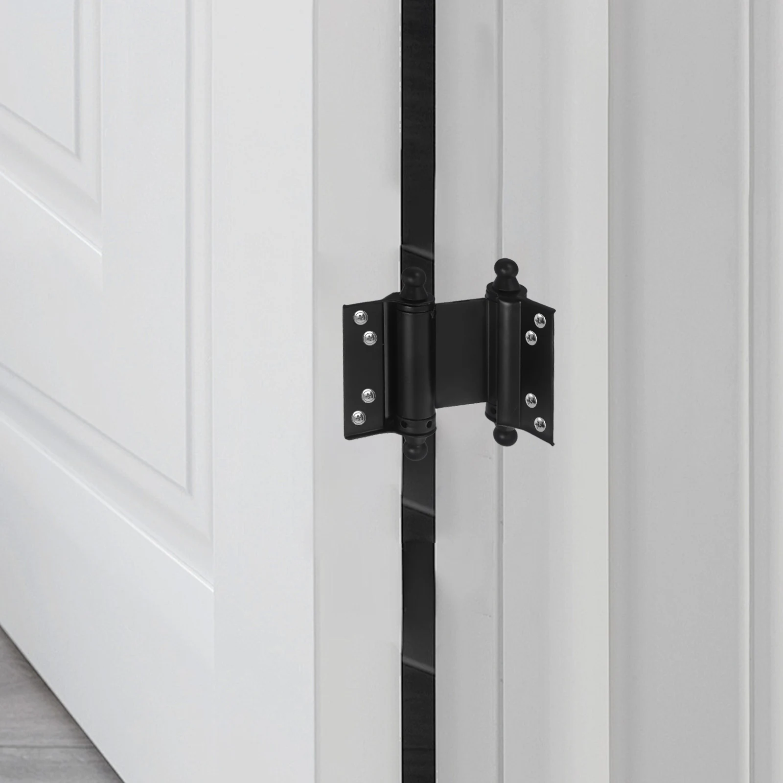 

4pcs Spring Automatic Closing Stainless Steel Door Cabinet Gate Gate Stainless Steel Door Hinges Furniture Hinges
