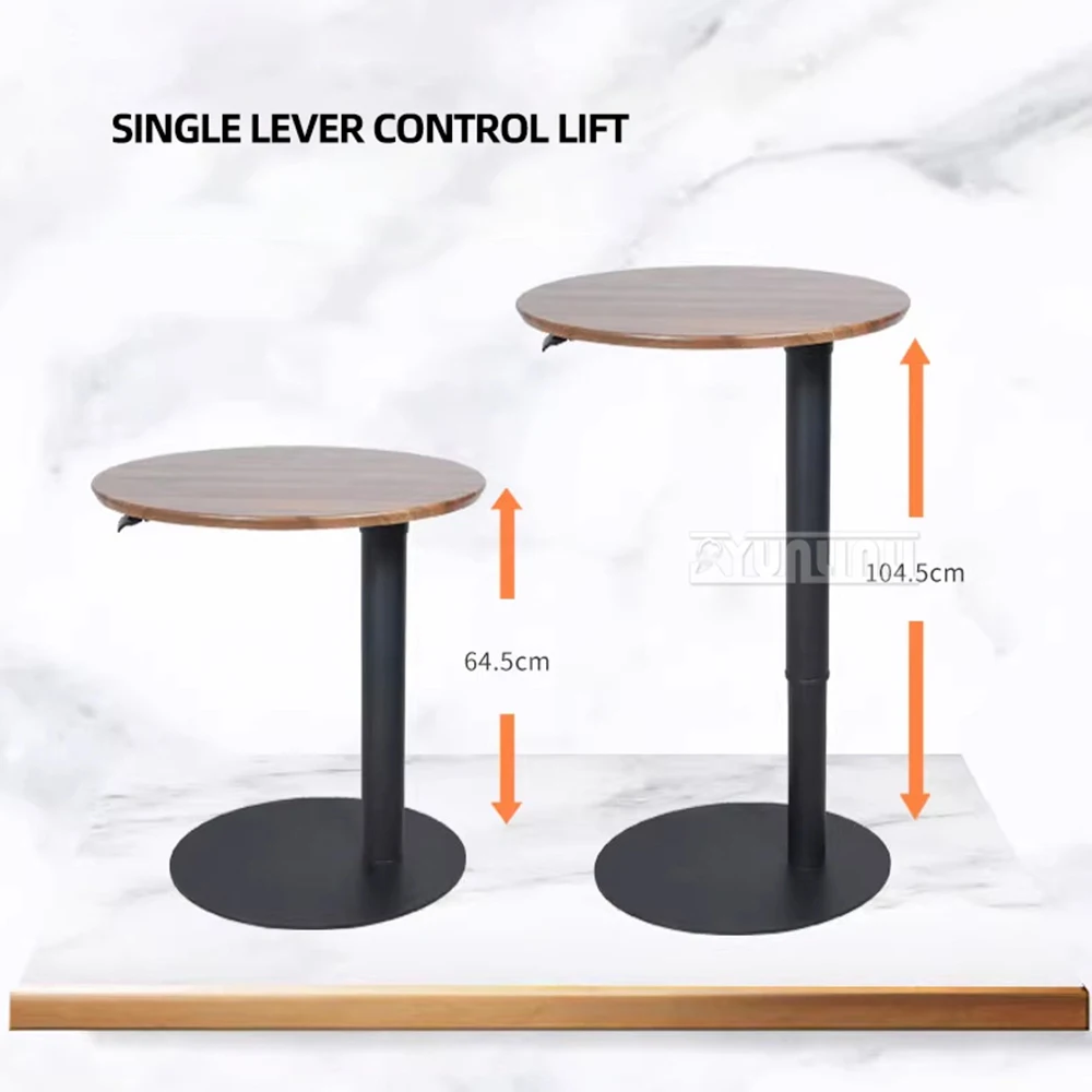 Lifting Laptop Desk Sofa Bed Side Desk Household Simple Small Round Table Study Desk Bar Counter