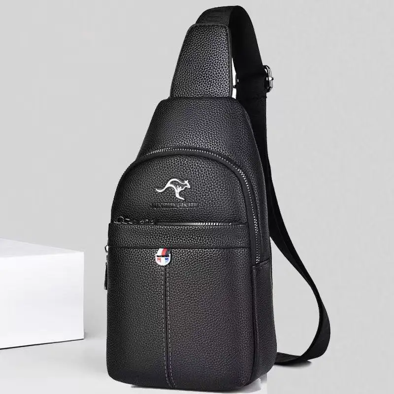 

2026 New Messenger Bag Leather Men Chest Bag Vintage Crossbody Shoulder Bag For Men Business Sling Bags Male Casual Chest Pack