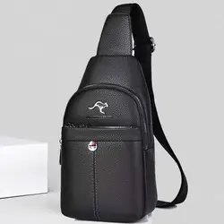 2026 New Messenger Bag Leather Men Chest Bag Vintage Crossbody Shoulder Bag For Men Business Sling Bags Male Casual Chest Pack